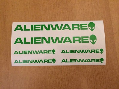 ALIENWARE Aufkleber Set Sticker PC Tuning Modding Mod Umbau Gamer Laptop NEU WOW