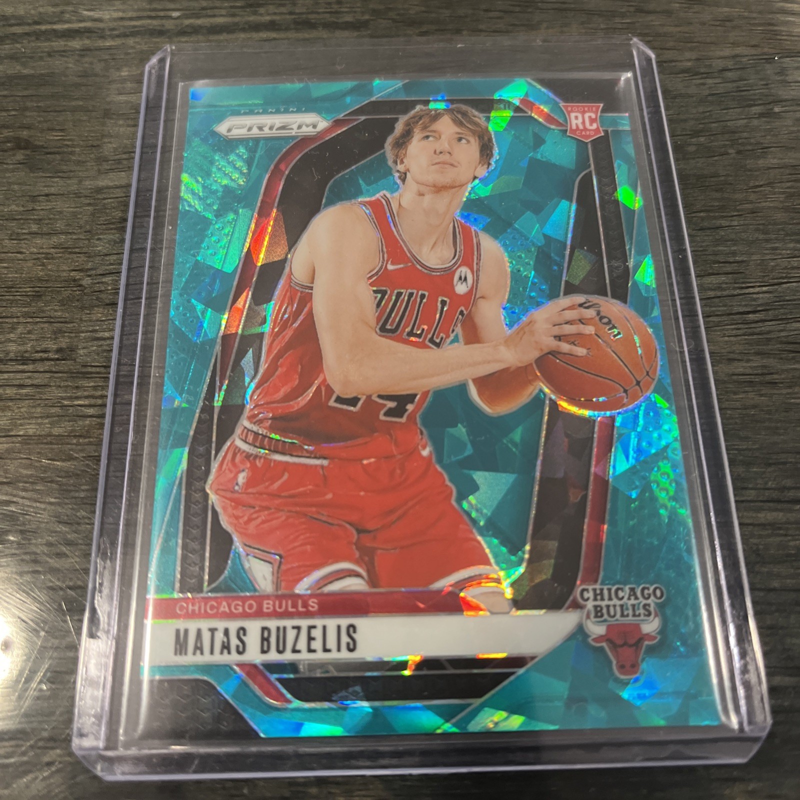 2024-25 Panini Prizm - Matas Buzelis #252 Teal Ice Prizm /225 (RC)