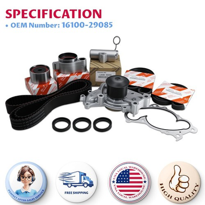 #ad For Toyota Camry Sienna Lexus ES330 RX330 3MZFE Timing Belt Water Pump Kit OEM $127.91