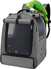 Bird Travel Backpack Cage, Portable Pet Bird Parrot Carrier Breathable Pet Birds