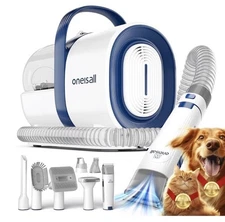 Oneisall Dog Vacuum & Dryer for Shedding Grooming 8 In 1 Pet Grooming Kit New