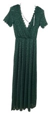 NWT Baltic Born Womens Venice Lace Maxi Dress Sz XS Forest Green Fairy Cottage 