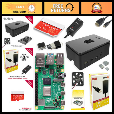 Raspberry Pi 4 Starter Kit - 4GB RAM, Complete PRO Bundle with Accessories