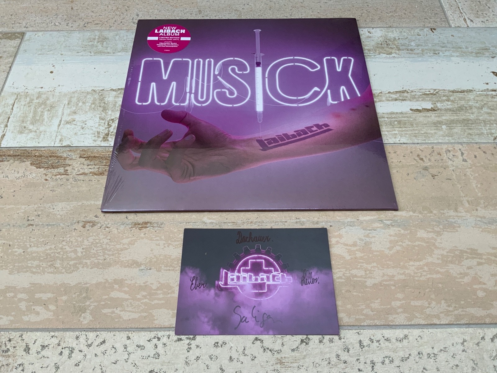 Mute Unisex Pink Laibach Musick - Neon Vinyl - Sealed Uk Vinyl Lp Album Record Stumm525 2026 - Image 7