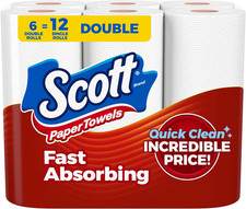 Scott Paper Towels, Choose-A-Sheet, 108 Sheets per Roll 