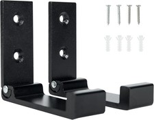 2Pcs Heavy Duty Folding Coat Hook Wall Mount Towel Hook Black Storage