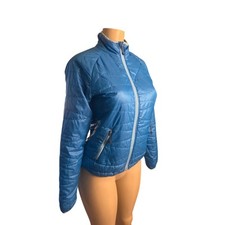 Women XS REI Co-Op Revelcloud Blue Zip Lightweight Jacket Coat Hike Camp Outdoor