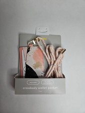 Cell Phone Wallet Pocket with Crossbody Strap - heyday Abstract