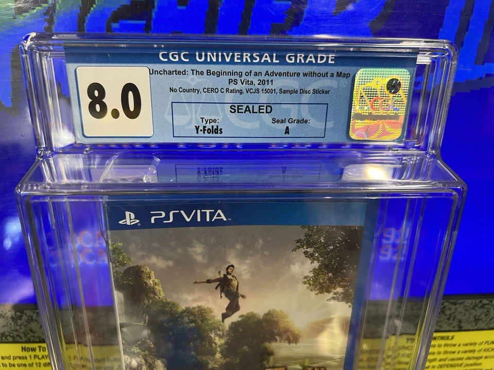 2011 PS Vita Uncharted Golden Abyss Graded CGC 8.0 A Sealed - Rare JP Promo Copy - Image 2 of 4