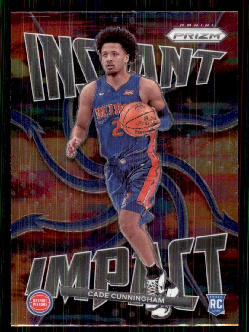 2021-22 Prizm Instant Impact #1 Cade Cunningham Rookie RC Detroit Pistons