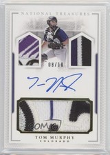 2016 Panini National Treasures Prime 8/10 Tom Murphy #PCS-TM Auto 4c9