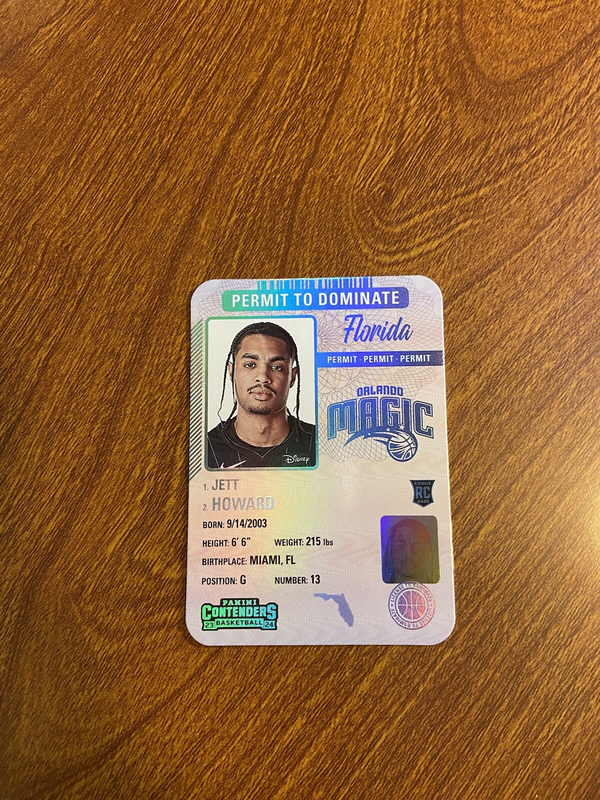 JETT HOWARD 2023-24 Panini Contenders RC CASE HIT Permit to Dominate SSP #15