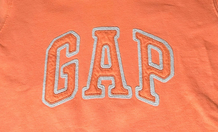 Niñas GAP Niños Sudadera con Capucha Sorbete Melocotón Naranja Bordado Logo Talla Juvenil Grande Foto 3 de 4