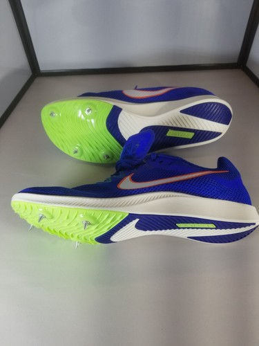 Size 10 - Nike Zoom Rival Distance Racer Blue Lime Blast - Picture 12 of 16