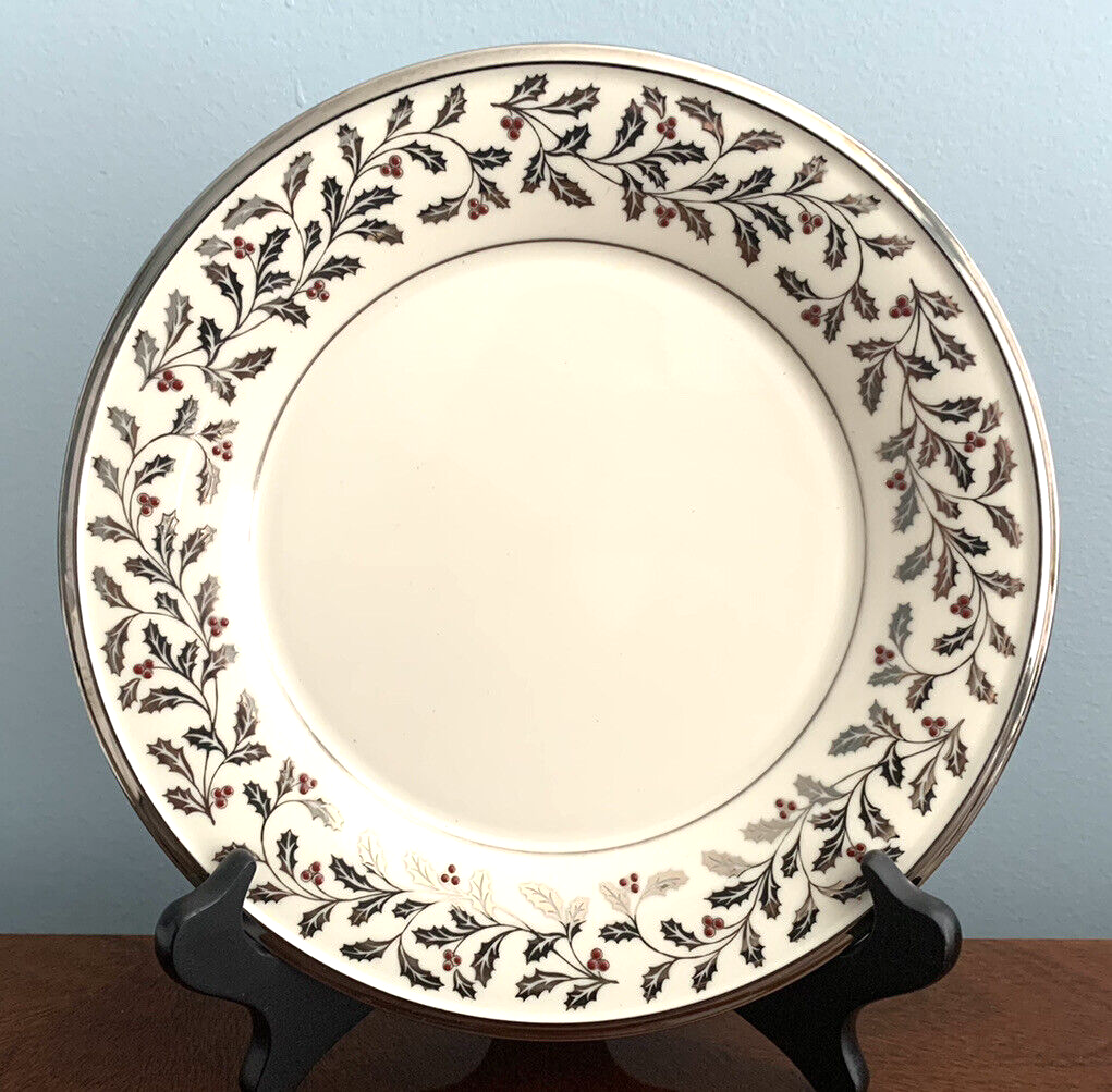 LENOX Solitaire Christmas ACCENT LUNCHEON PLATE 9 3/8" Quantity