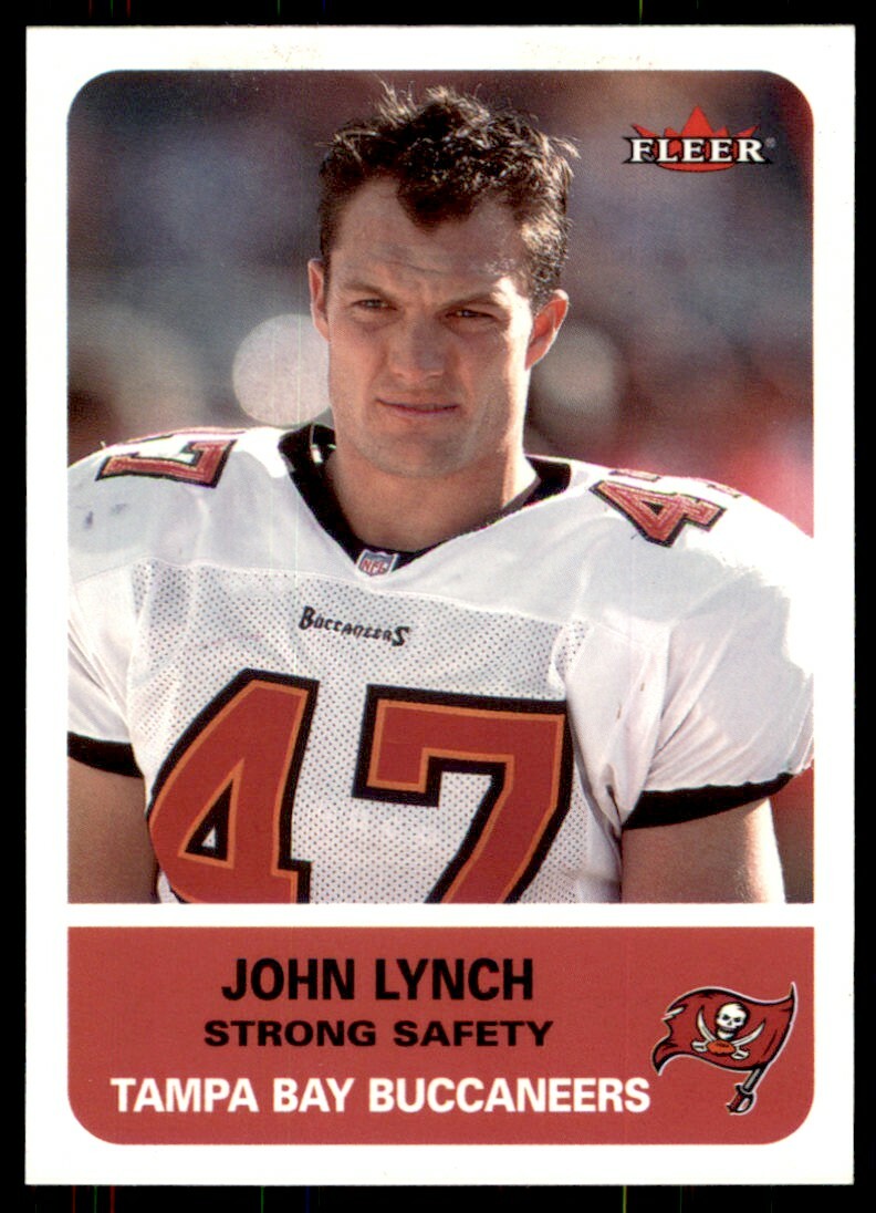 2002 FLEER PREMIUM JOHN LYNCH TAMPA BAY BUCCANEERS #180