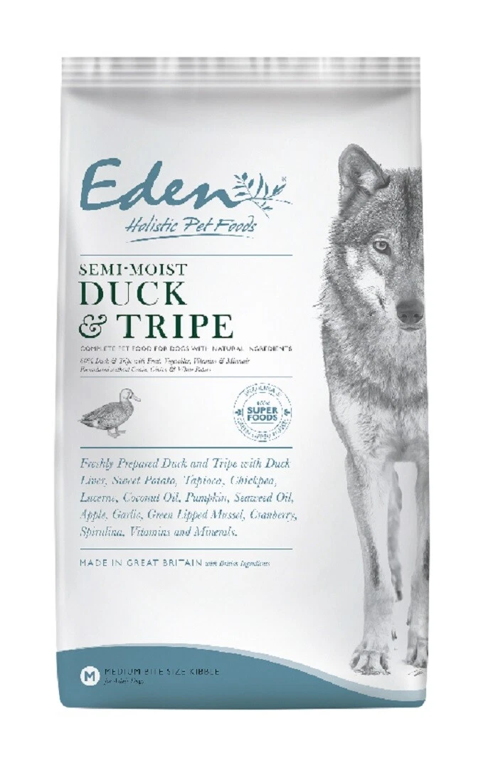Eden 60/40 Semi-Moist Duck and Tripe Dog Food - 10kg