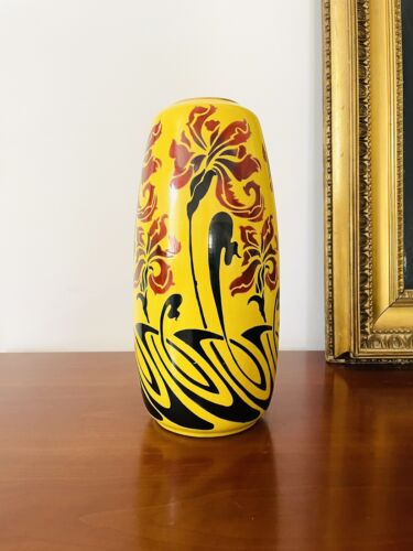 Magnifique Vase Manufacture Impériale Royale De Nimy Période Art Déco - Photo 1/7