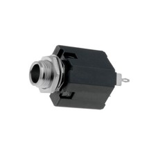 ACJS-MV-3 Buchse Jack 6,35mm weiblich stereo gerade für Frontplatten AMPHENOL