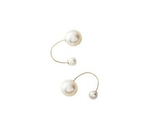 double sided pearl earrings