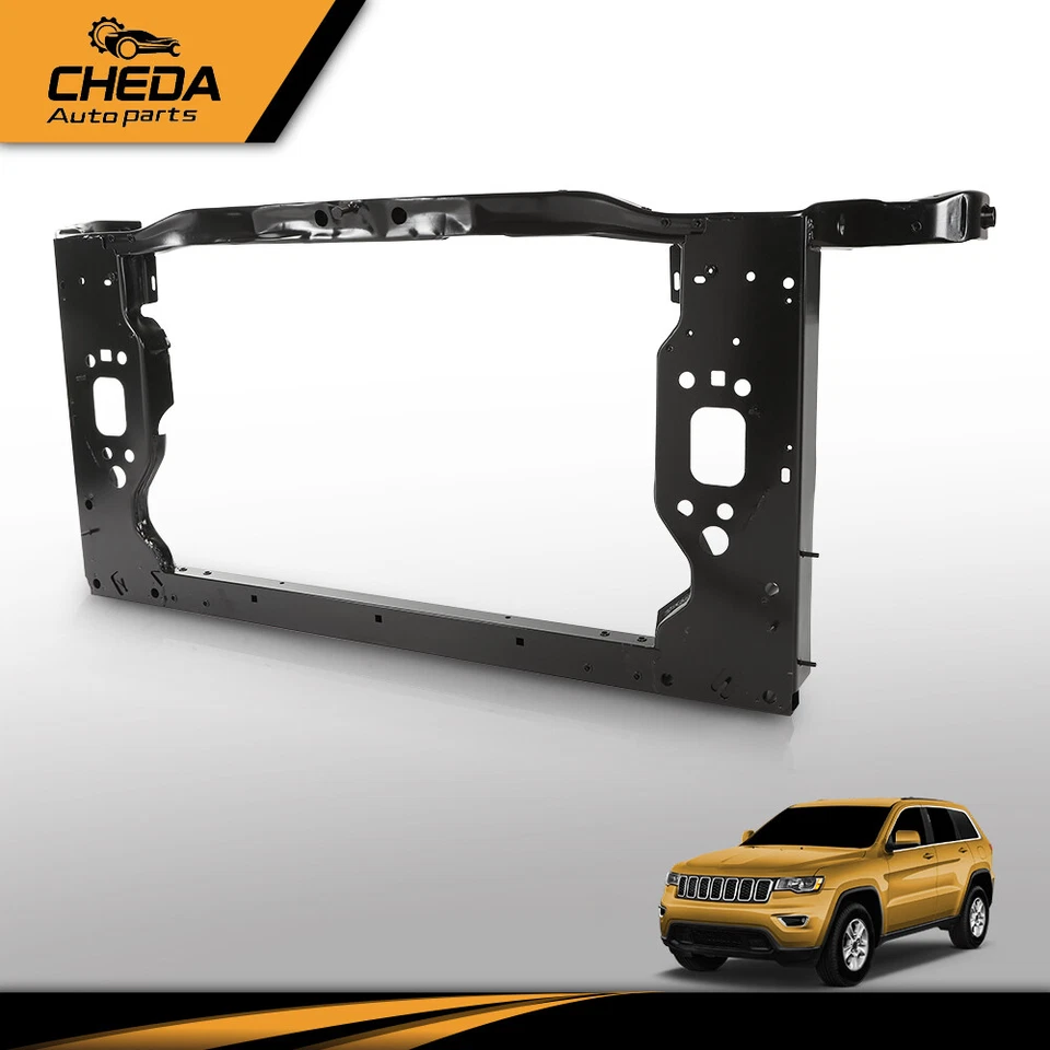 Ajuste para Jeep Cherokee 2014-2019 núcleo de soporte de radiador negro 68227489AA Foto 2 de 4