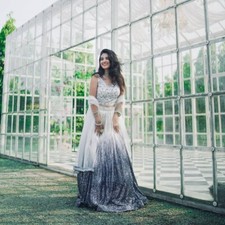 Stylish Look Georgette Silk White Lehenga Choli And Dupatta For Traditional Wear