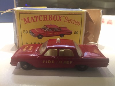 matchbox 59 fire chief car