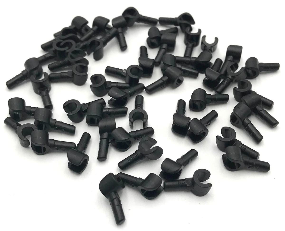 Lego 50 New Black Minifigure Hands Gloves Star Wars Police Pieces