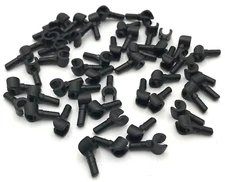 Lego 50 New Black Minifigure Hands Gloves Star Wars Police Pieces