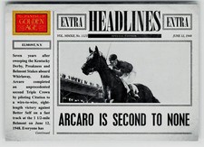 Eddie Arcaro 2012 Panini Golden Age #11 Headlines