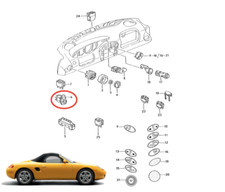 Retroviseur gauche (ou coque) Porsche BOXSTER