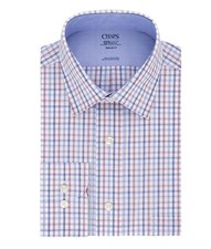 Chaps COOLMAX Mens Regular-Fit Dress Shirt Stretch Collar Long Sleeves Sizes