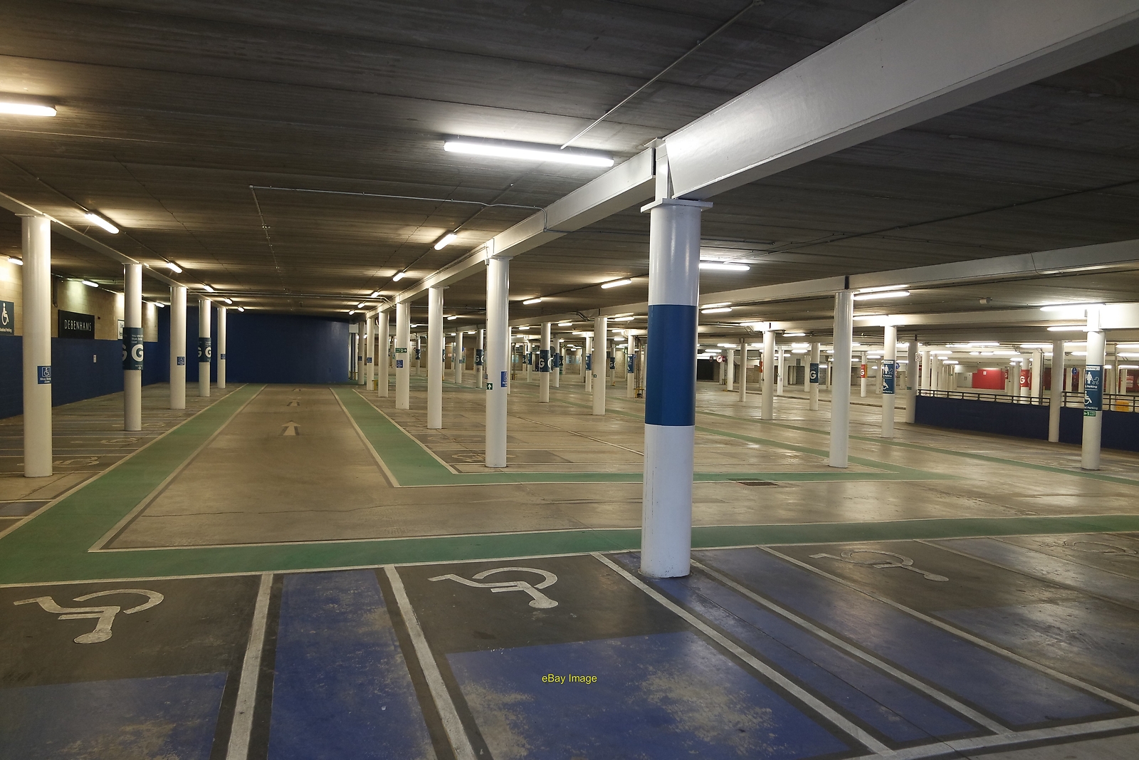 Photo 6x4 Warrington Golden Square Shopping Centre empty car park