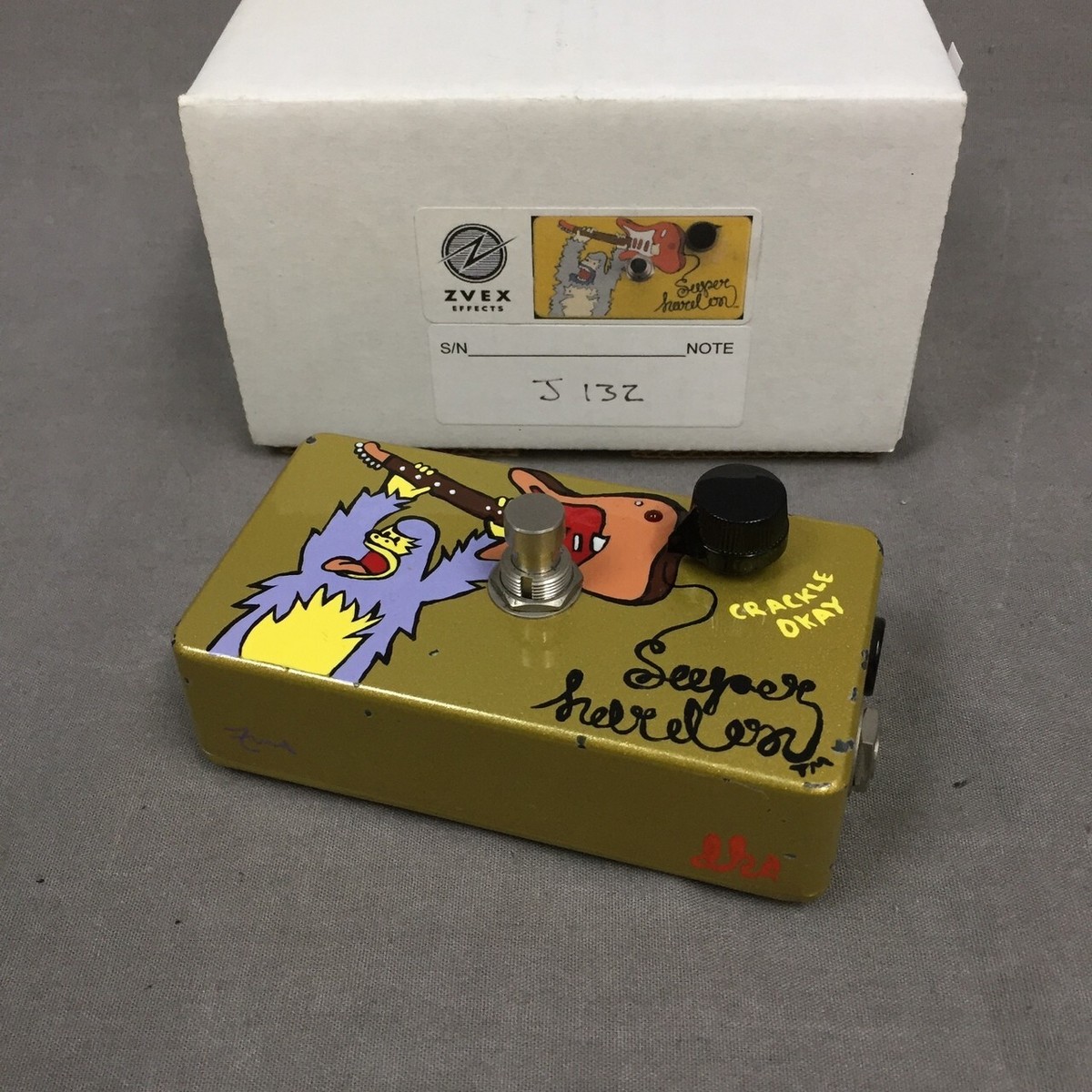 ギター Z.VEX / Super Hard On 1of1 Hand Paint ZVex Super Hard On Boost Hand-Painted | Reverb