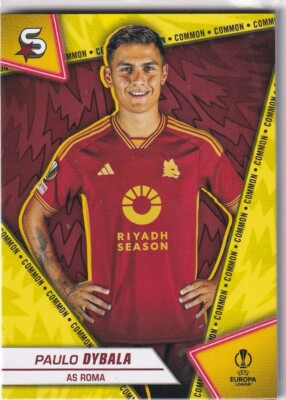 Topps UCL Super-Stars 23/24 Nr. 16 Paulo Dybala Yellow Parallel