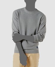  105 Dockers Men's Gray Regular Fit Crewneck Textured Pullover Sweater Size L