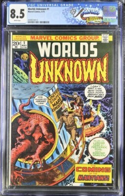 Worlds Unknown #1 (1973) Bronze Age Marvel Horror CGC 8.5 FF876