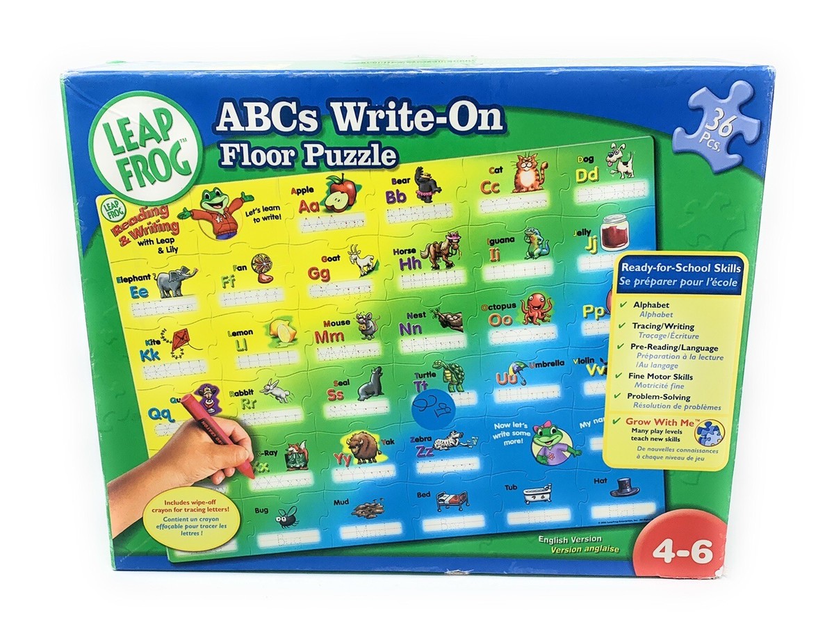 LeapFrog ABCs Write-On Floor Puzzle | eBay