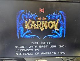 Karnov (Nintendo Entertainment System, 1987) Game Cartridge - Tested