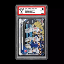 Graded 10 Gage Workman RC Rookie Card 2025 Topps NOW #66 Chicago Cubs 