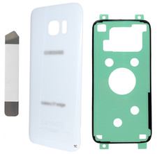 Replacement Back Glass Cover Adhesive And Tool for Samsung S7 Edge White