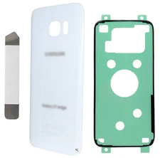 Replacement Back Glass Cover Adhesive And Tool for Samsung S7 Edge White