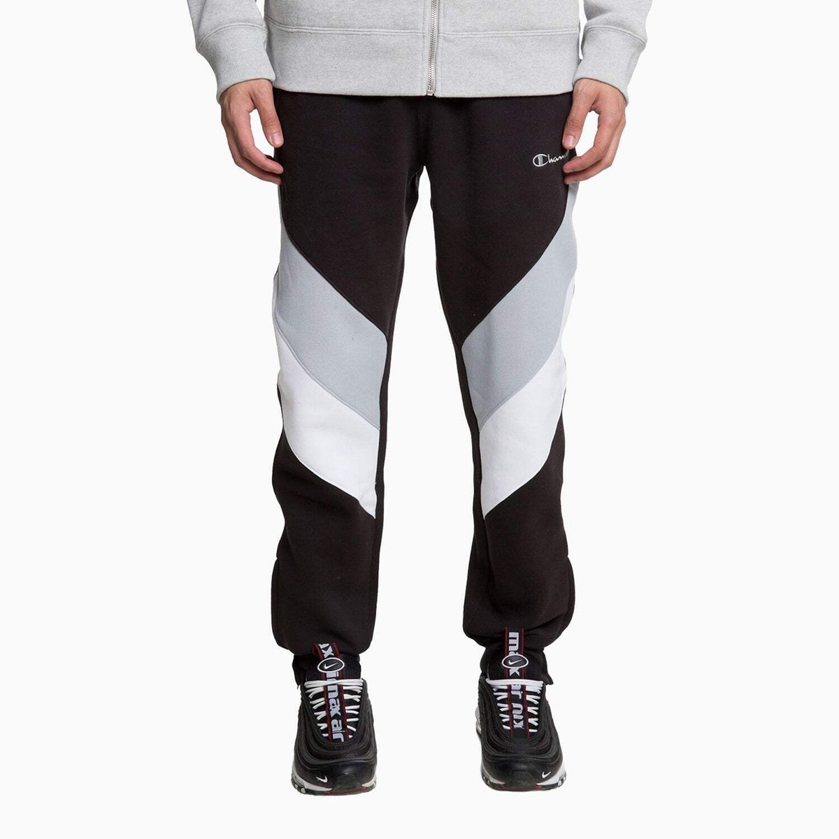 Champion Men's Reverse Weave Colorblock Track Pants |Athletic