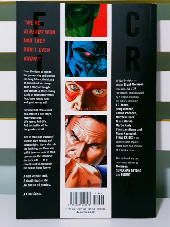 ¡Crisis final! ¡Novela gráfica/cómic de DC Comics de Grant Morrison! Foto 2 de 3