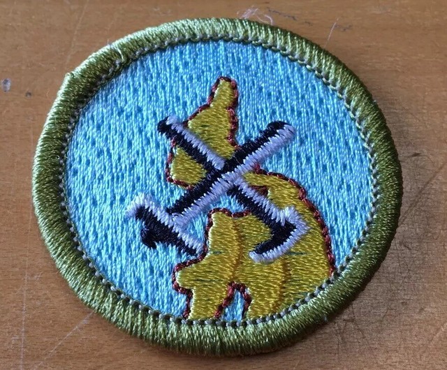BOY SCOUTS GEOLOGY MERIT BADGE TYPE L NEW (SINCE 1910) BACKING eBay
