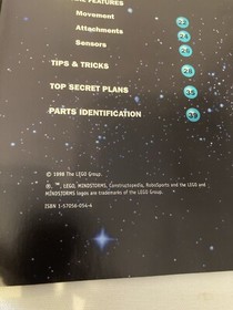 Lego Mind Storms Robo Sports 9730 Constructopedia - Build Guide Only - NO PARTS 