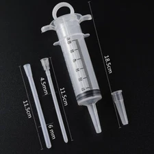 60ml Feeding Syringe Liquid Medicine Feeder For Birds, Pigeons, Cats and Dogs