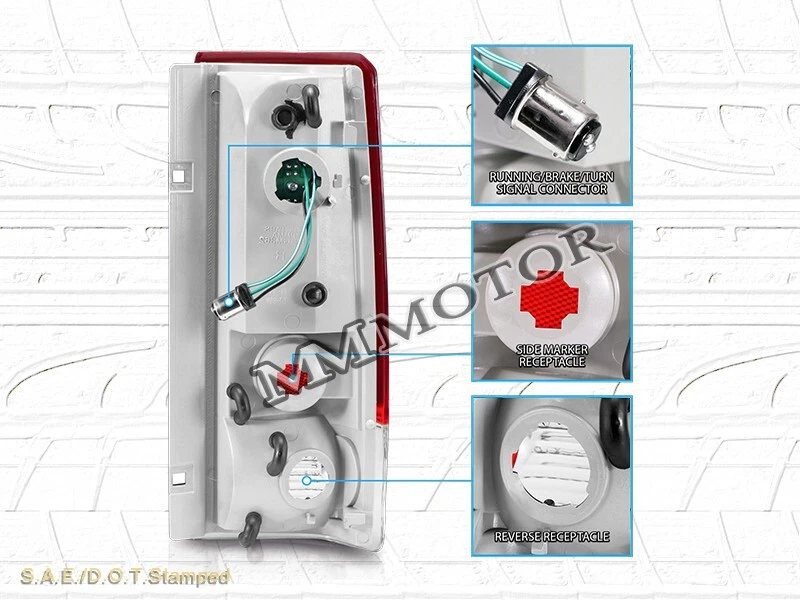 Chevy Astro Van 1985-2005/GMC Safari Altezza luces traseras LED rojas nuevas Foto 2 de 4