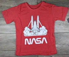 New Kids Red NASA Shuttle Launch Tee Choose Your Size