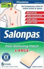 Salonpas Pain Relieving Patch for Back, Neck, Shoulder, Knee Pain and Muscle,,,,